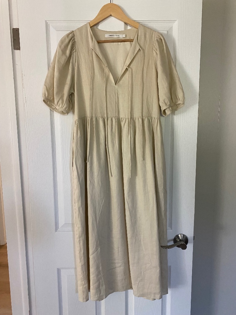 Something To Hold Linen Dress